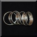 J07. Sterling silver napkin rings. 